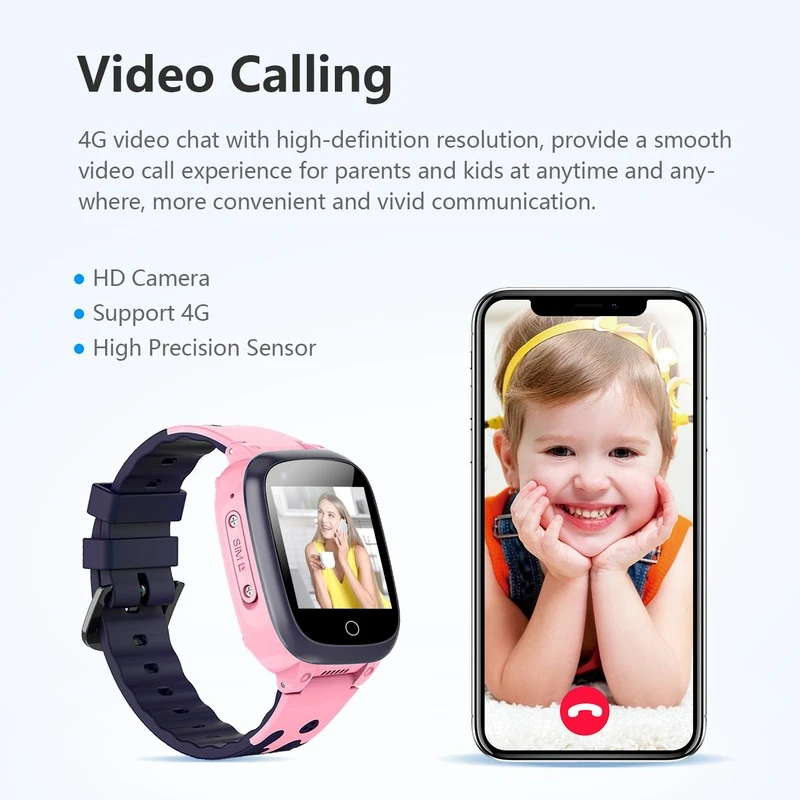 LT25 4G Copii Ceas Inteligent SOS de Telefon Ceas GPS LBS WIFI Tracker Smartwatch rezistent la apa IP65 Copii Cadouri pentru IOS Android APP1