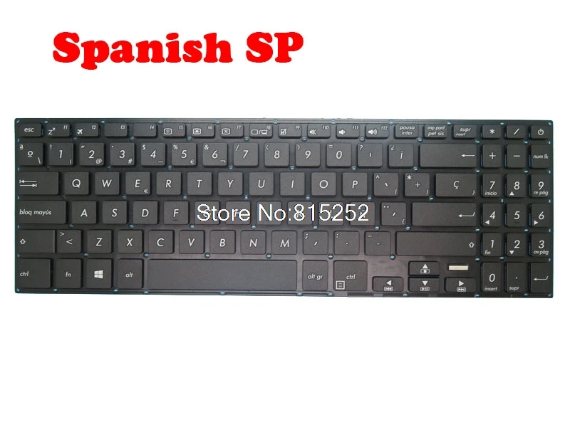 Laptop SUA/Franța FR/Spanish Keyboard Pentru ASUS X560 X560U X560UD NX560U NX560UD YX560U YX560UD F560UD K560UD A560UD R562UD Negru1