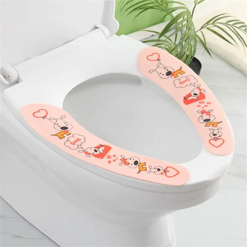 Lavabil Desene Animate Toaletă Mat Adeziv Universal Toaletă Mat Gros De Cald Electrostatic Toaletă Pernă Pernă1