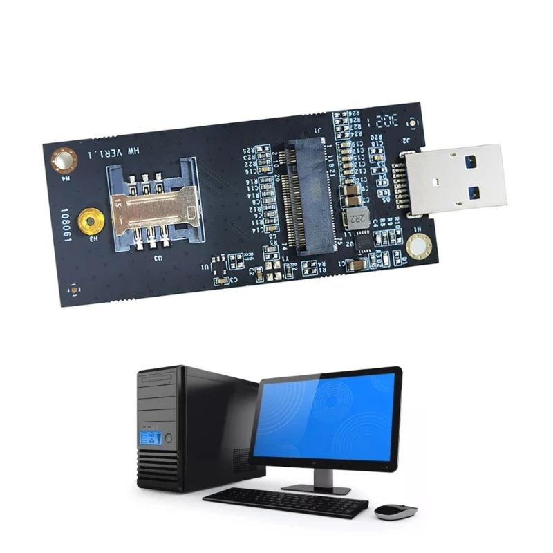 M2 USB Adapter DW5821E M2 - DW5811e DW5816E EM7455 L860-GL USB3.0 Card De Expansiune1