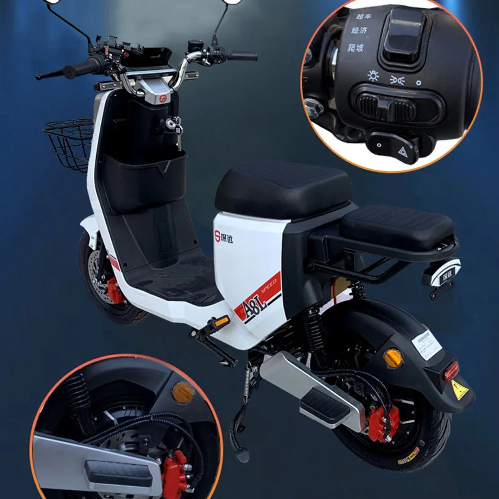 Motocicleta electrica Litiu Baterie 48v Uzură Rezistente rezistente la Explozie Absorbție de Șoc Anti-Furt Confortabil de Mare Capacitate1