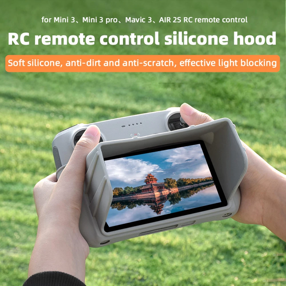 Noua Telecomanda carcasa de Silicon pentru Mini 3 Pro Drone Maneca Caz de Protecție cu Umbra Soare Capota pentru DJI RC/RC N1 Accesorii1