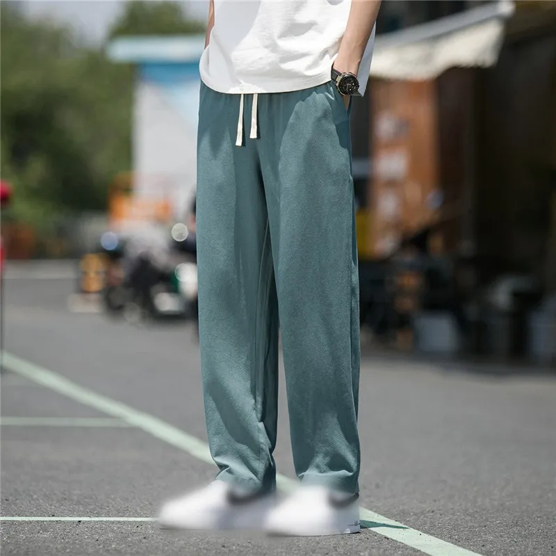 Nouă Bărbați de Culoare Solidă Pantaloni de Trening Streetwear Joggeri de Mari Dimensiuni 5XL Moda Harajuku Cordon Pantaloni1