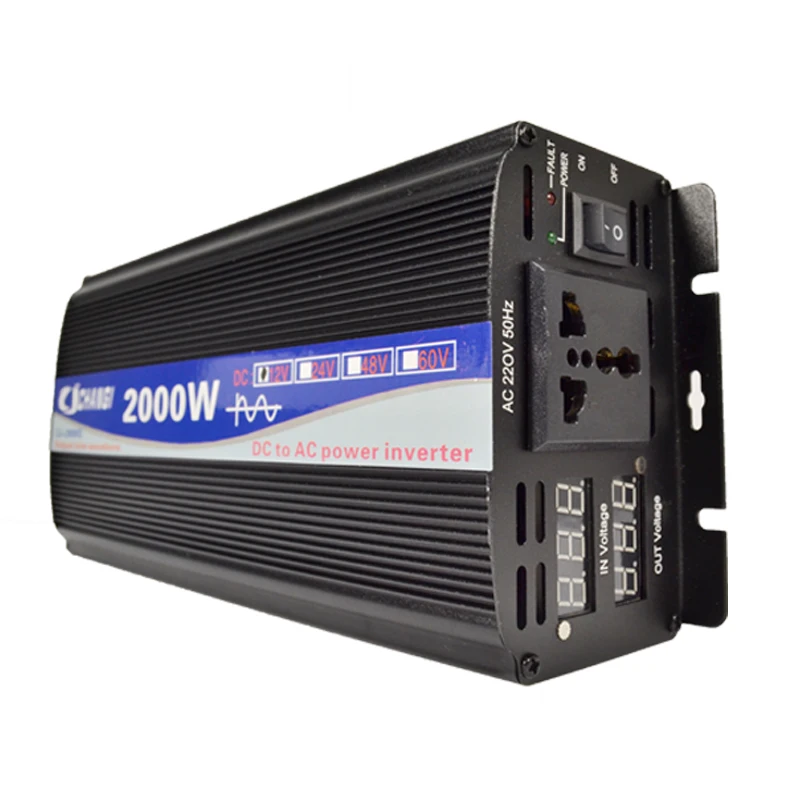 Pure Sine Wave Inverter DC 12v/24v AC 110V/220V 2000W 3000W 4000W Portabil Putere Banca Convertor Invertor Solar1