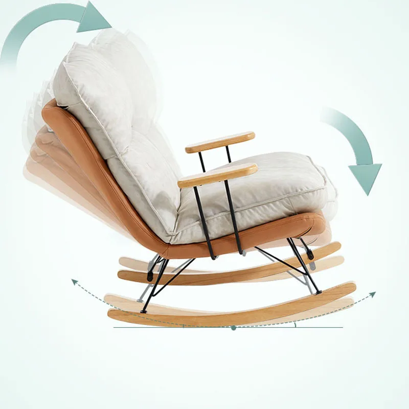 Relaxați-Vă Balansoar Scaune De Lounge Nordic Minimalist, Podea, Scaune Adulți Designer Alb Poltronas Para Sala Mobilier Camera De Zi1