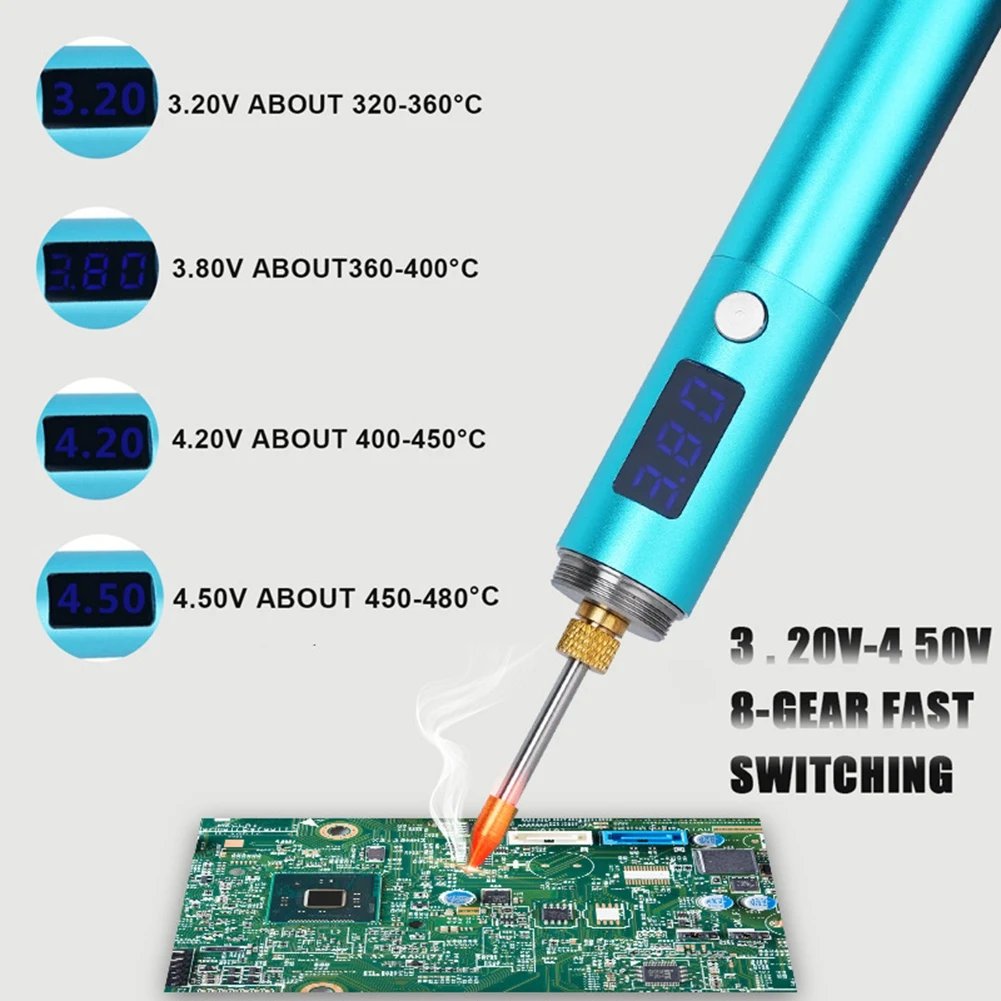 USB de Mare Putere, Căldură Rapid fără Fir Lipit Reîncărcabilă ciocan de Lipit de Temperatură cu Afișaj LED Tip-B1