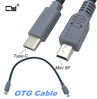 USB3.1 Host OTG Tip C de sex Masculin La Mini USB Tip B Male Cablu Adaptor Pentru Mobil de Greu de Fotografiat Pentru Mac VR & Google Chromebook 0,5 m 1m