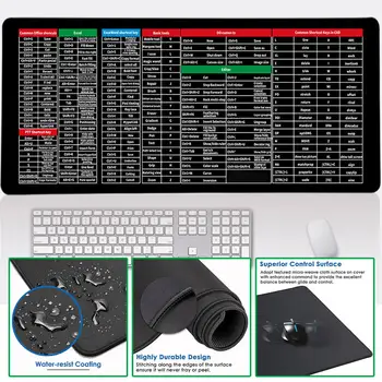 Mari Gaming Mouse Pad Biroul de Mouse-ul Mat Rapid Tasta de comenzi Rapide Office Software-ul de Alunecare Model Mousepad De Anti Tastatura de Birou P M9N1