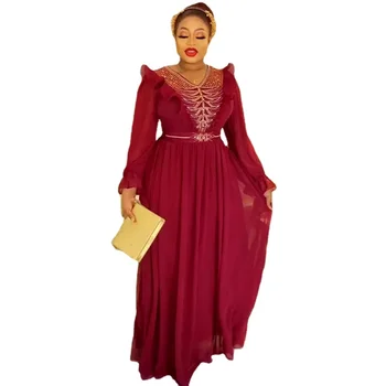 African Rochii Maxi Pentru Femei 2023 Plus Dimensiune Petrecere De Seara Lungi Rochie Africa De Îmbrăcăminte Elegant Caftan Musulman Șifon Dress