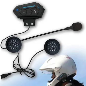 Motocicleta Casca Bluetooth Cască de Reducere a Zgomotului Impermeabil Interfon Wireless Apel Hands-free Cu Microfon