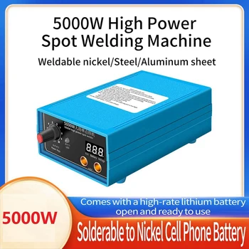 5000W de Mare Putere Portabil de sudură în puncte Mini Portabil 0.28 Inch Ecran 0-800A Curent de sudură în puncte