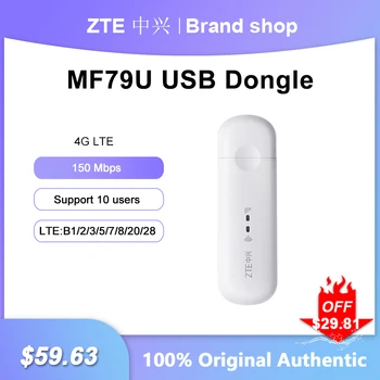 ZTE MF79U 4G LTE 150Mbps USB Dongle Mobil Portabil cu WiFi Modem de Buzunar Hotspot Stick Sim 4G Router Wireless Adaptor de Rețea