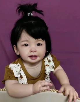 FBBD Personalizate Ofertei Limitate 28inch Renăscut Baby Doll Teegan Cu Mână de Rădăcini de Păr În Finsihed Papusa Cu Rochie Diferite