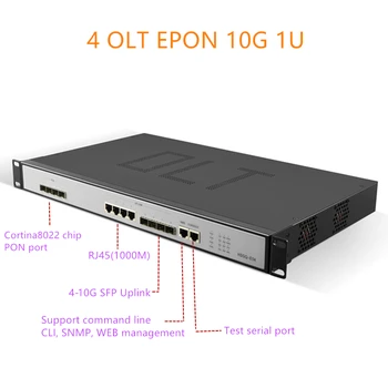 4port EPON OLT 4port E04 1U EPON OLT 1.25 G uplink 10G 4 Port Pentru Triple-Play olt eponport PX20+ PX20++ PX20+++ 4 pon 1.25 G SFP