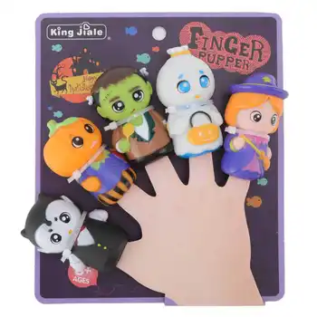 5pcs Halloween Marionete pentru Copii de Desene animate Drăguț Marionete pentru Degete Set Pentru Petrecere de Halloween la Scoala Jucarii pentru Copii Cadouri