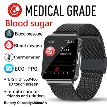 2023 ECG+PPG Ceas Inteligent Bărbați de Sănătate Monitor de Zahăr din Sânge Tensiunii Arteriale Ceas IP67 rezistent la apa Sport Smartwatch Femei Pentru Xiaomi