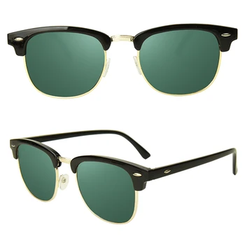 Polarizat ochelari de Soare Barbati Femei Brand Design UV400 Oglindă Polarizat Ochelari de Soare Jumătate Cadru Clasic de ochelari de Soare Oculos De Sol