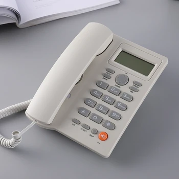 Cu fir, Telefon Fix Telefon Buton Mare Telefoane Fixe cu Identificarea Apelantului pentru Recepție Home Hotel