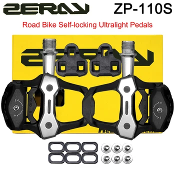 ZERAY ZP-110S Rutier Biciclete Pedale Auto-blocare Ultralight 30% Fibra de Carbon PA Material Poartă Pedala pentru Drum de Pietriș Piese de Bicicletă