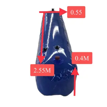 De dormit vezicii urinare de apă sac de apă de mare capacitate de stocare a apei geanta pliabila dimensiunea software 2.55*0.55*0.4 m cu 0,5 tone de apă