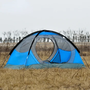 În aer liber Camping Cort Dublu strat Portabil Cuplu Windproof si Respirabil Vara Camping și Drumeții Cort