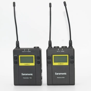 Saramonic UwMic9 (RX9+TX9) Broadcast Interviu UHF Wireless Lavaliera Microfon Sistem pentru DSLR camera Video Camera Video