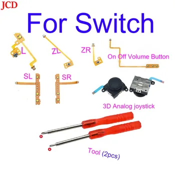 3D Joystick Pentru NS Bucurie-Con Pentru Nintend Comutator Stanga Dreapta stick-uri Analogice de Înlocuire & ZR, ZL L SL SR Butonul Cheie Panglică Cablu Flex