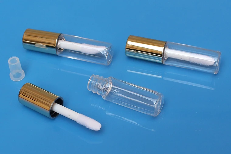 0.8 ml 1,2 ml/g 500pcs/lot argintiu auriu capac negru mini-ATC DIY distribuire bagheta stick buze tub, luciu de Buze tub tub cosmetice2