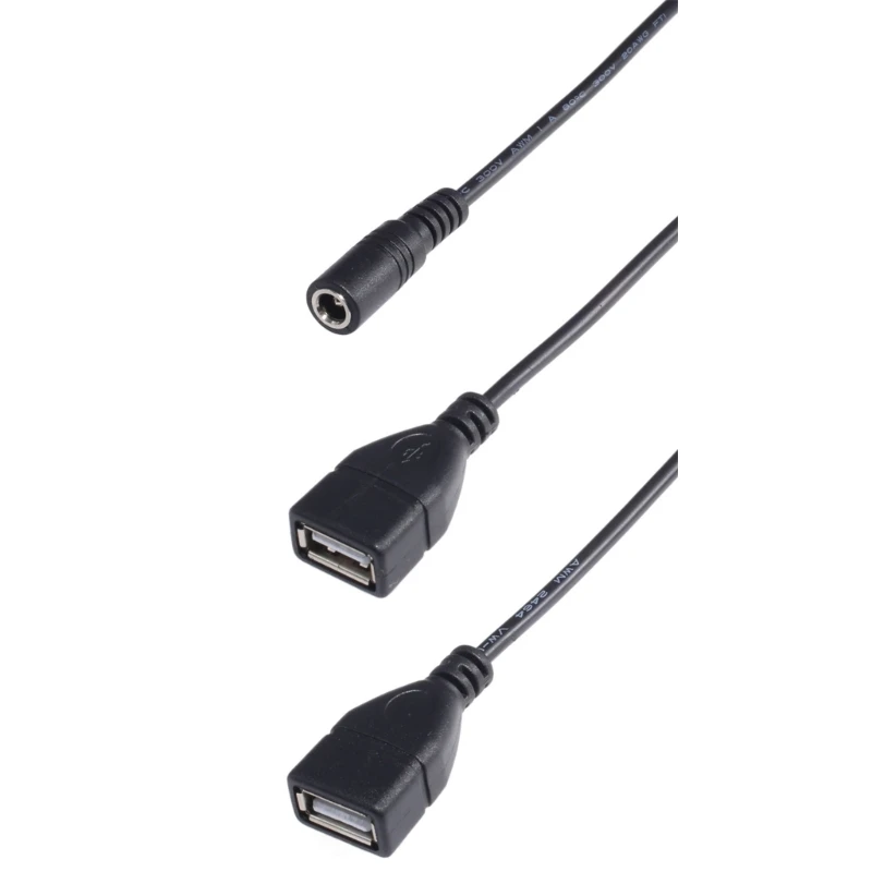 1Pack USB pentru Cablu de Alimentare USB de sex Masculin la 5.5 .1mm de sex Feminin 5V Putere Plug Butoi Conector de Încărcare Cablu de Încărcare Dropship2