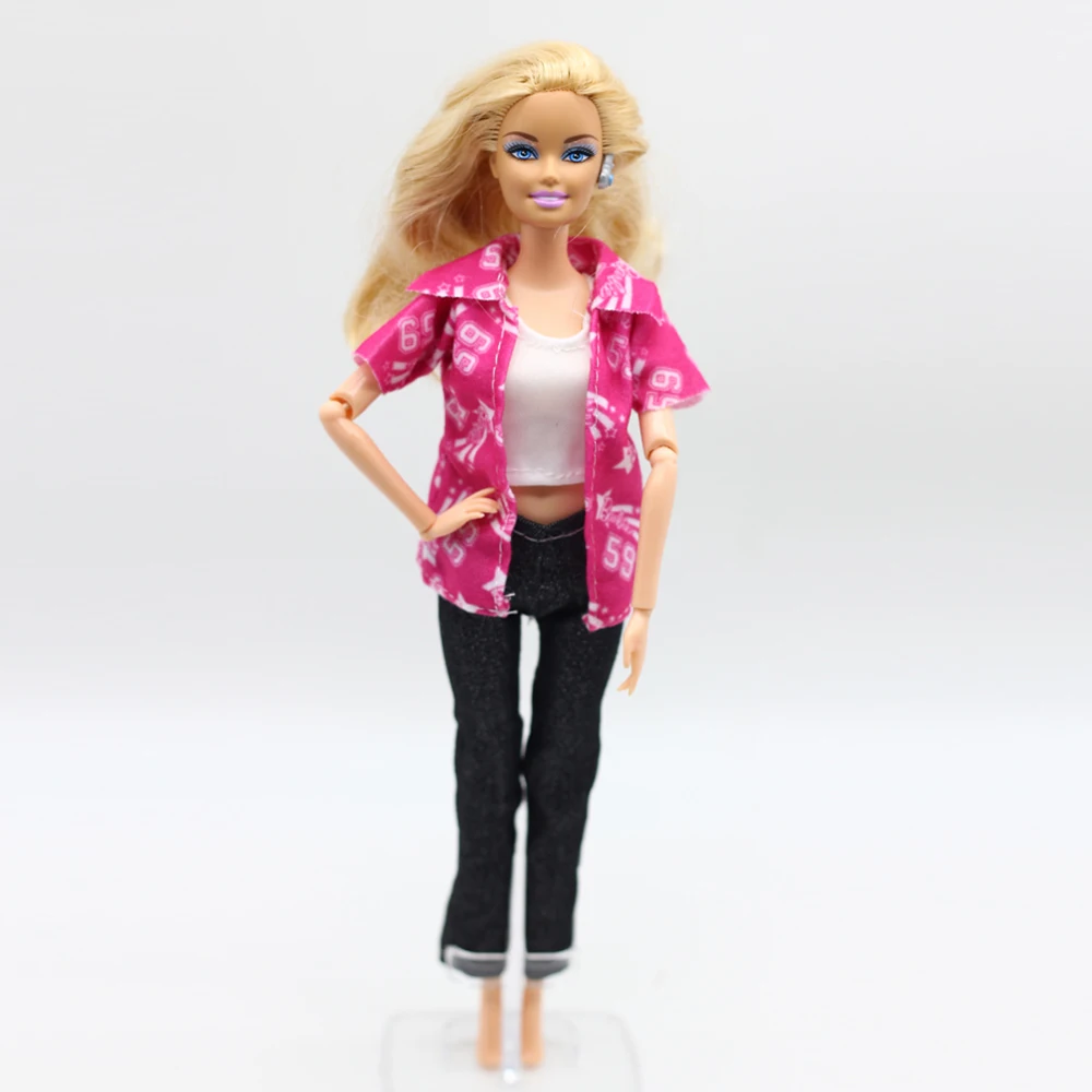 5sets haine Pentru 1/6 Barbie Papusa Pantaloni de Moda Tinuta Bluza Pantaloni Haine eg0182