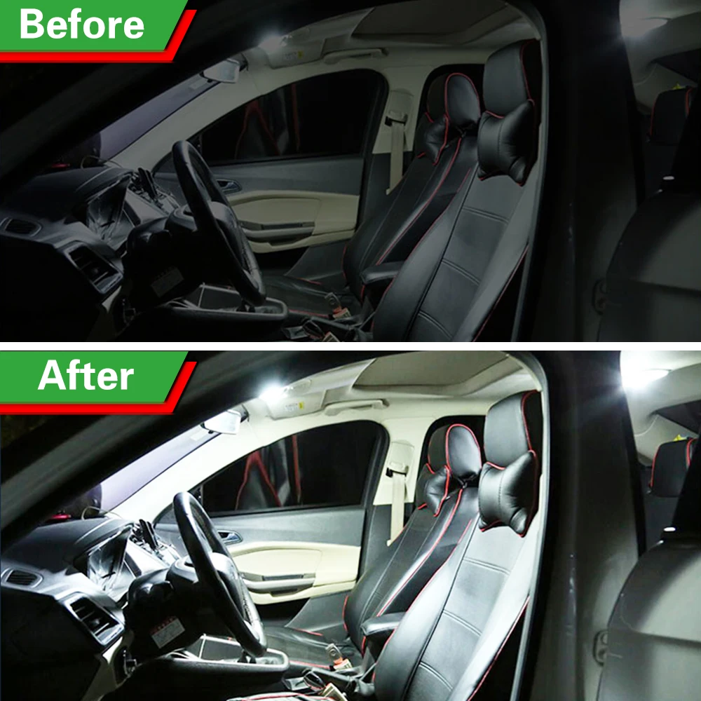 6 Buc LED-uri Auto Styling Interior Dome Lectură Acoperiș de Lumină Lampă de Gheață Alb-Albastru Decorare Auto Accesorii Pentru Toyota Rav4 2019 20202