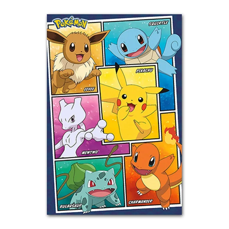 Anime Poster Cu Pokemon Pikachu De Perete De Artă De Desene Animate Drăguț Cameră Decor Estetic Anime Periferice Decor Acasă Hârtie Poster Copii Cadouri2