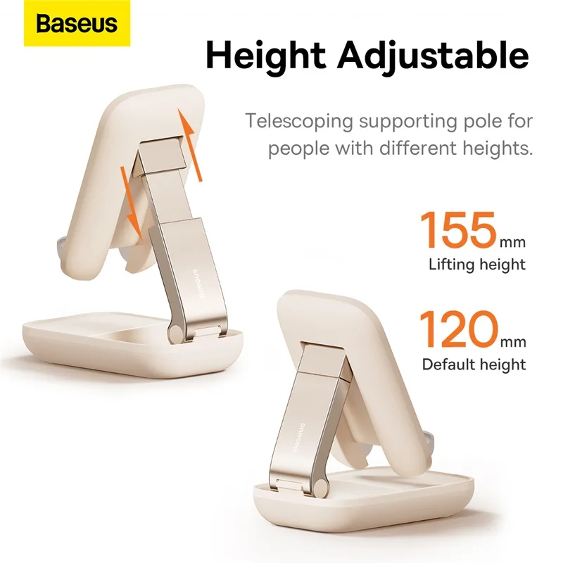 Baseus Telefon Mobil Stand Desktop Pliere Telefon Stand ajustabil pe Înălțime, deschide desigh Oglindă cu Suport de birou2