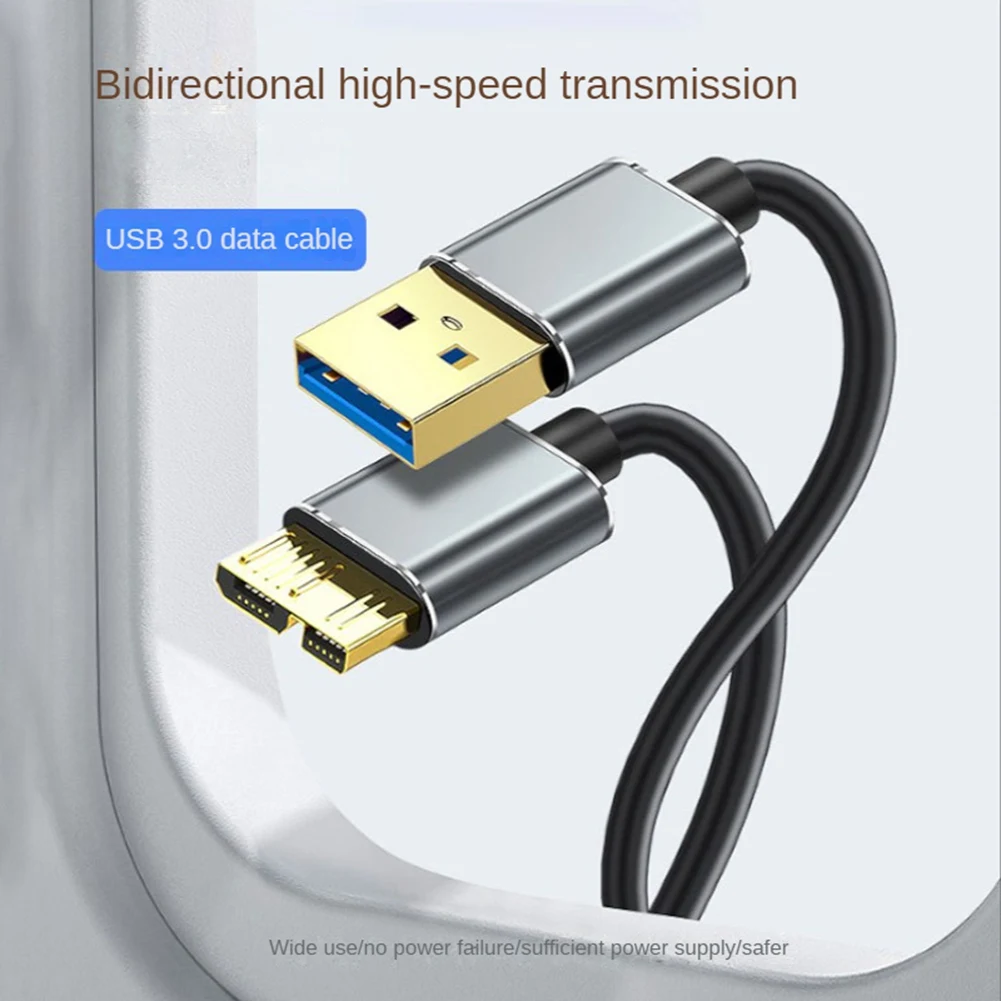 Hard Disk Extern Cablu USB Micro-B HDD Cablu Micro-B Cablu de Date SSD Cablu Sata pentru Hard Disk Micro-B USB3.0, 0,5 M2