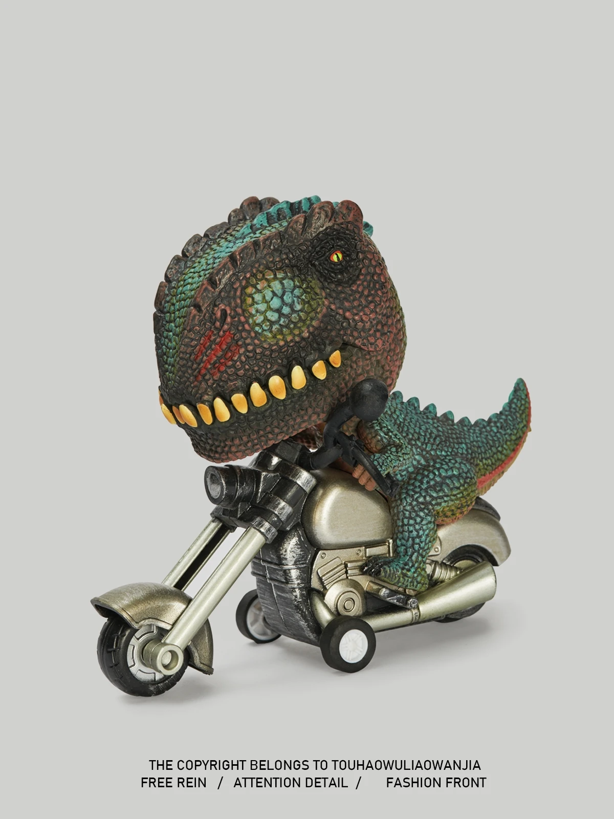 Plictisit de a vedea Tyrannosaurus Rex de echitatie o motocicletă sălbatice! Inerție jucării, bijuterii, decoratiuni creative, cadouri2
