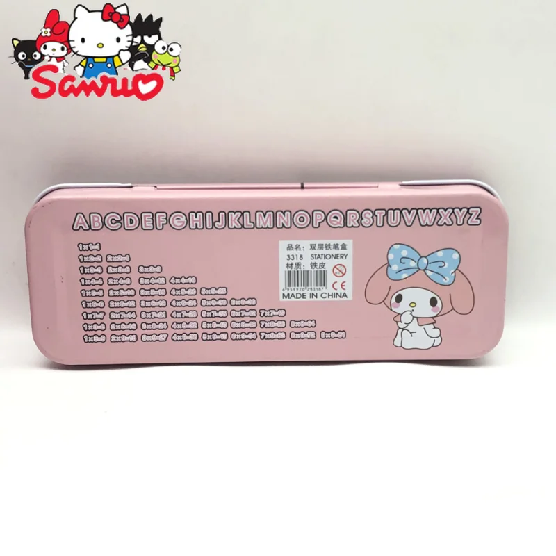 Sanrio Melodie Kuromi Hello Kitty Cinnamoroll Pochacco Student Dublu Deschis Papetărie Fier Caz Pen Cadou Creativ Premiul Creion2