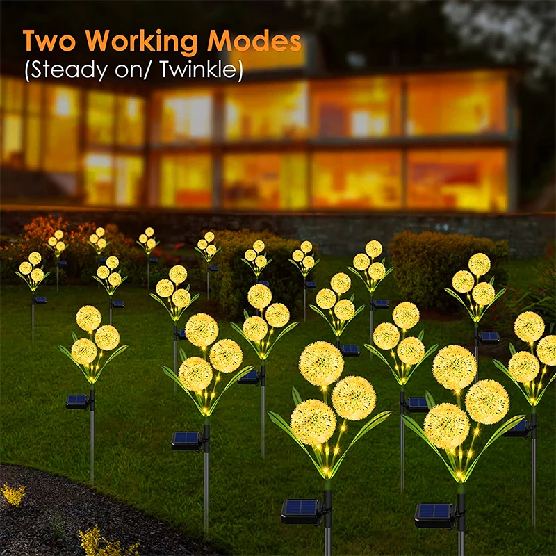 Solar papadie Lumini de Curte în aer liber cu LED-uri impermeabil Villa garden atmosfera decor gazon sol plug-in lumini2