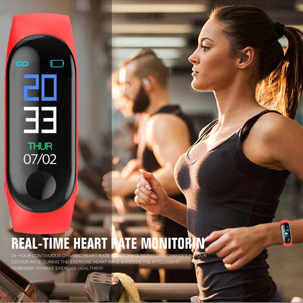 Sport Inteligentă Smartband Fitness Tracker Impermeabil de Sănătate Cardiacă Trupa Tensiunii Arteriale Ceas Inteligent Brățară pentru Bărbați Femei2