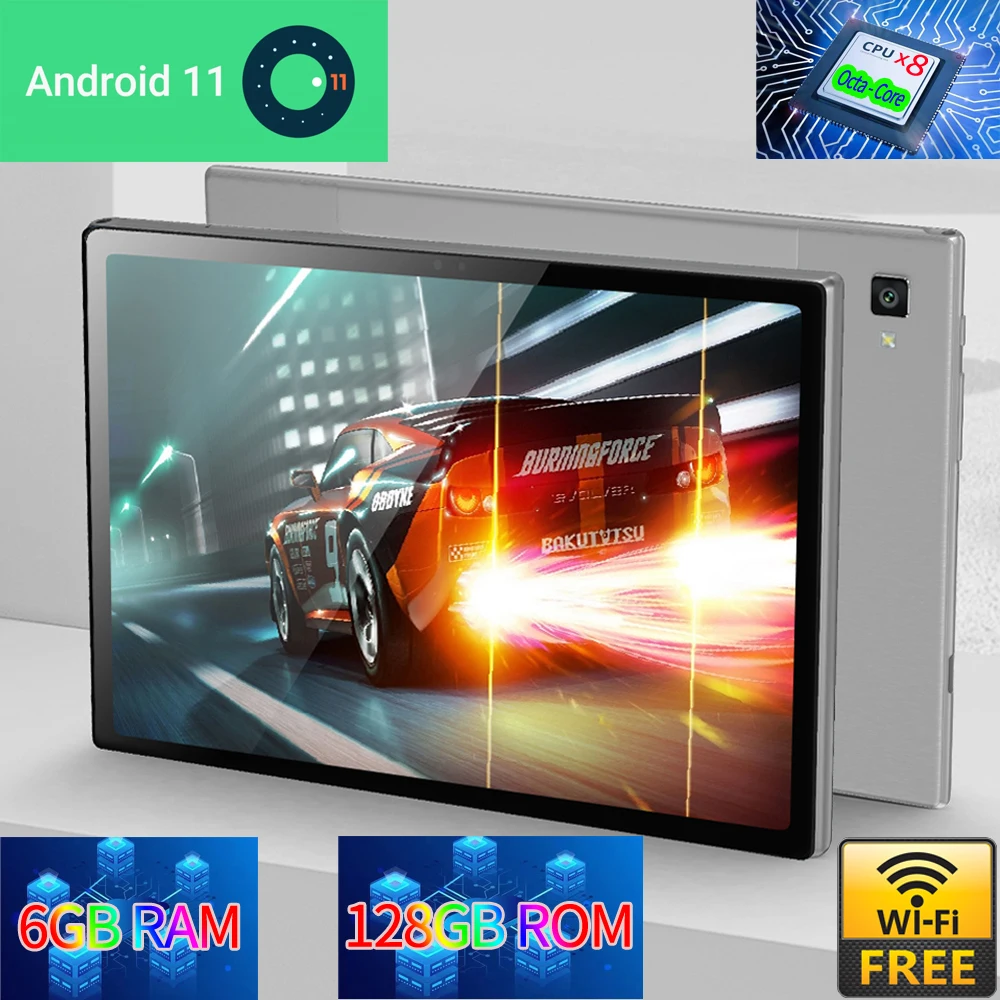 Versiune globală Tab 4G LTE de Rețea WiFi 10.1 Inch 6GB+128GB de Învățare Tableta de Clasă On-line HD Tablete Android 11 Bluetooth2