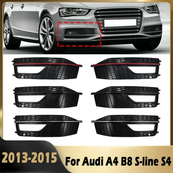 Pentru Audi A4 S4 S-line Facelift Masina Bara Fata Grila Inferior Ceață de Lumină Grill Acoperi 2013 2014 2015 Masina Foglamp Accesorii
