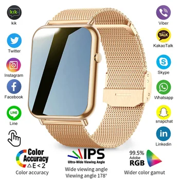 Noua Moda Ceas Inteligent Doamnelor Temperatura Corpului Sport Fitness Ceas Bluetooth Apel Relojes Inteligentes Smartwatch Femei 2023