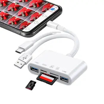 OTG USB Camera Multimemory Adaptor De Tip c/A TF Card Reader Kit Pentru IOS Sistem de Telefon Mobil Converter