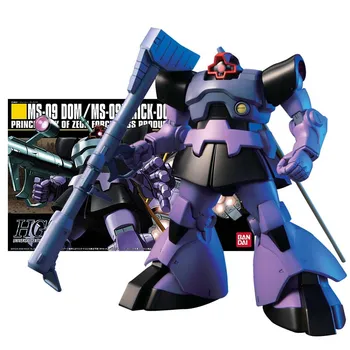 Bandai Figura Gundam Model Kit Anime Cifre HGUC MS-09R Rick Dom Mobile Suit Gunpla Acțiune Figura Jucarii Pentru Baieti Cadouri pentru Copii