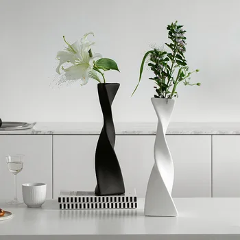 Ins Nordic De Artă În Stil Minimalist Modern Decor Hotel, Cameră De Model Floare Vaza Ceramica Decor Acasă Dec