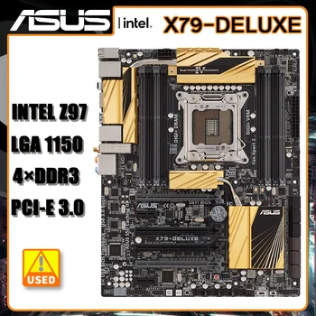 LGA 2011 Placa de baza ASUS X79-DELUXE, Intel X79 Placa de baza 8×DDR3 64GB PCI-E 3.0 2 X SATA III USB3.0 ATX Pentru Core i7 cpu