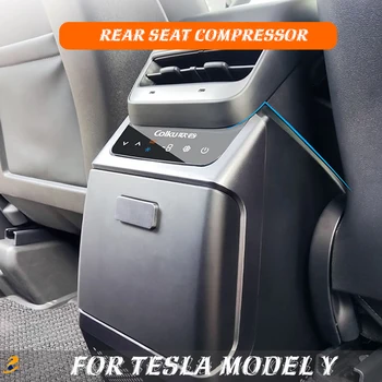 Modelul Y Masina Mini Cooler Box Frigider Congelator 4,6 L Cooler mai Cald Frigider Auto Potrivit pentru TESLA Model Y 2023 Accesorii