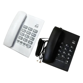 Cu fir, Telefon Fix Birou de Casă, Telefon cu Butoane de Mari dimensiuni de Acasă Telefon cu Fir de Telefon pentru Biroul de Acasă de Baie Hotel