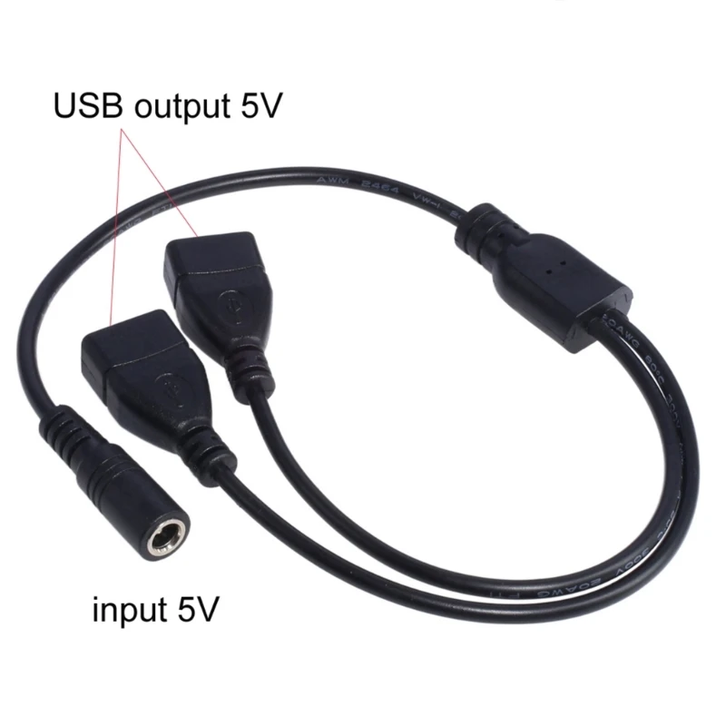 1Pack USB pentru Cablu de Alimentare USB de sex Masculin la 5.5 .1mm de sex Feminin 5V Putere Plug Butoi Conector de Încărcare Cablu de Încărcare Dropship3