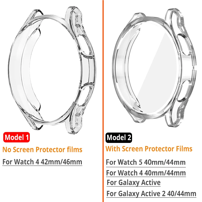 2 buc Curea de Metal +TPU Caz Protector pentru Samsung Galaxy Watch 6 5 4 40mm 44mm Active 2 Trupa Cover Galaxy Watch 6 Clasic 43/47mm3