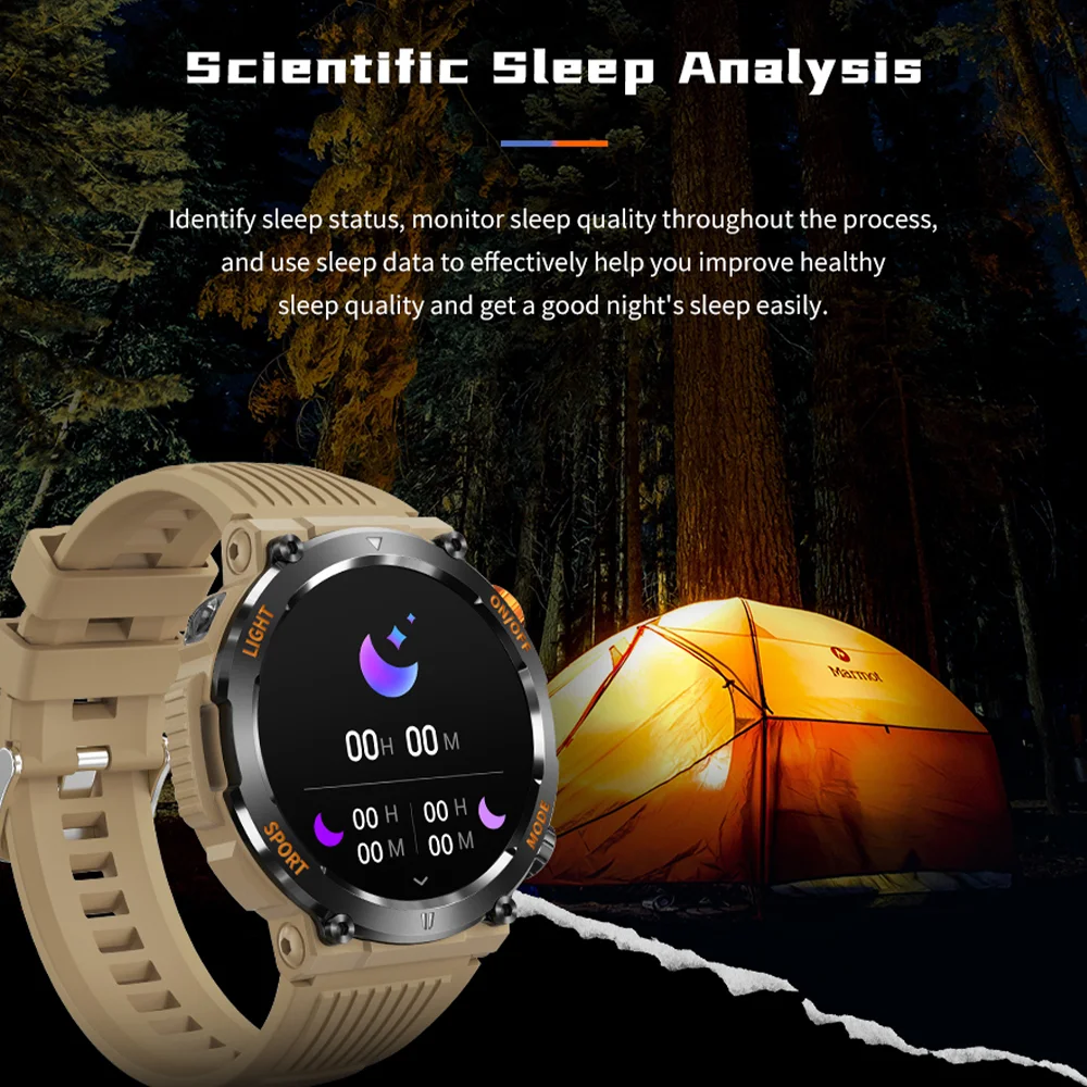 2023 Nou în aer liber smartwatch pentru bărbați BT Apel 1.46 inch busola monitor de ritm Cardiac somn tracker ceasuri 123+ modul sport Ceas Barbati3